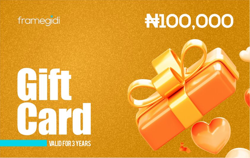 Orange custom-framing gift card worth N100,000