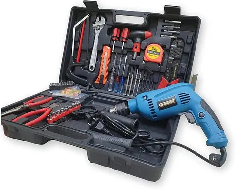 Tool box with electric drill